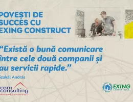 Un parteneriat de succes: COM CONSULTING și EXING CONSTRUCT, peste un deceniu de colaborare